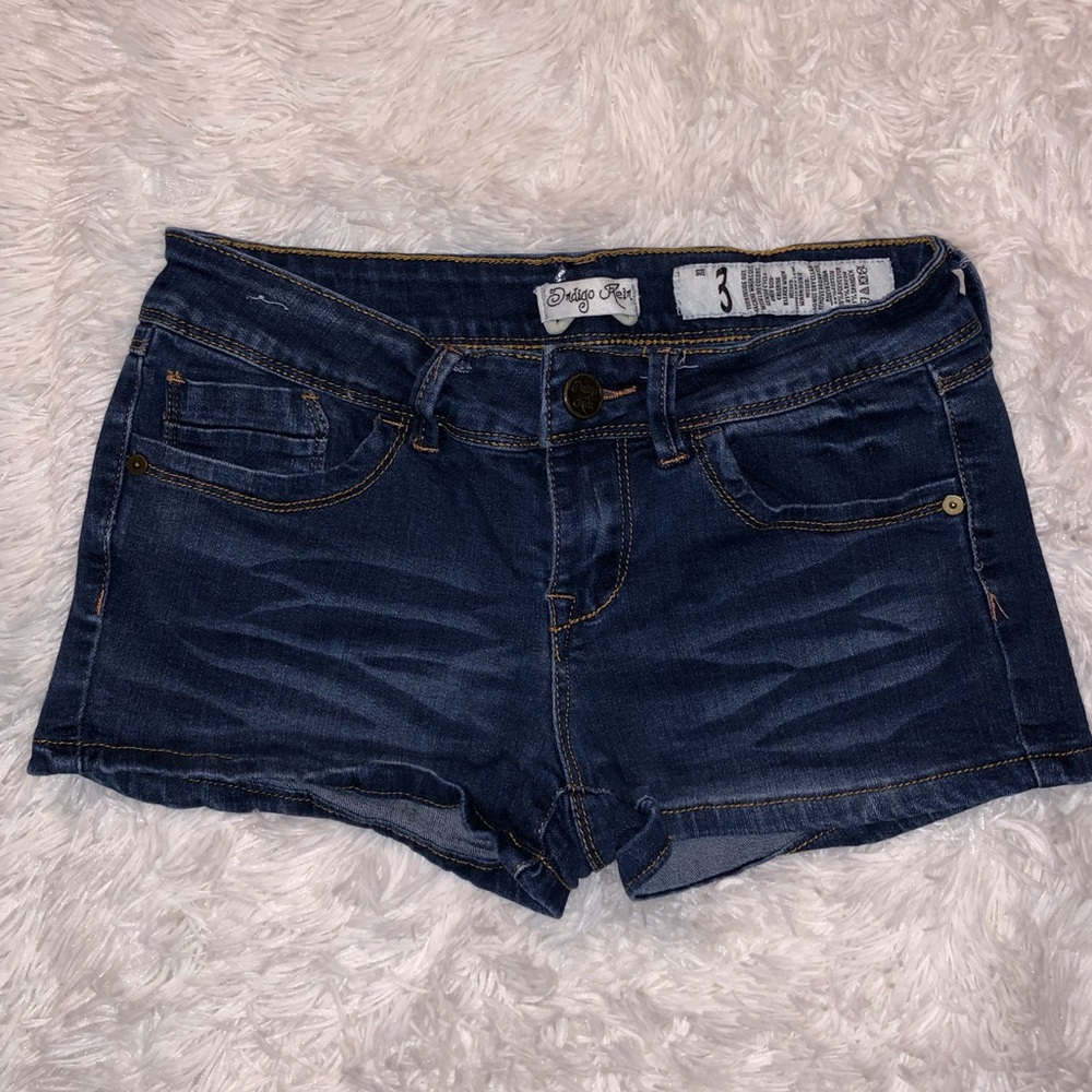 Indigo Rein dark wash shorts